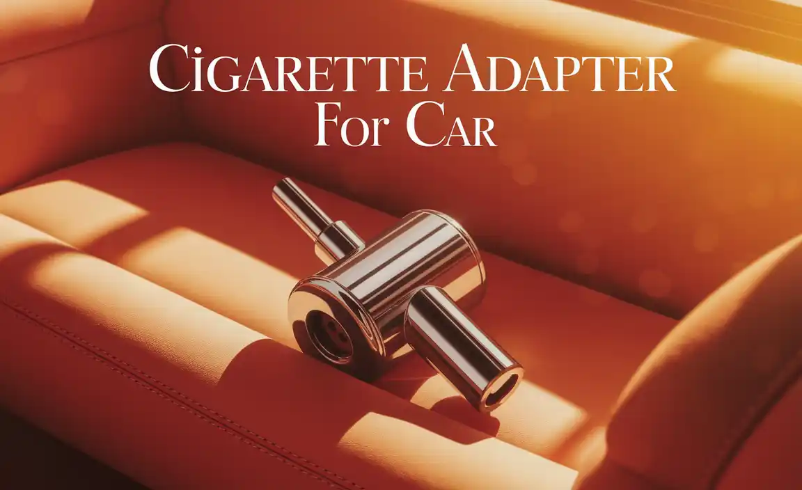 Cigarette Adapter For Car