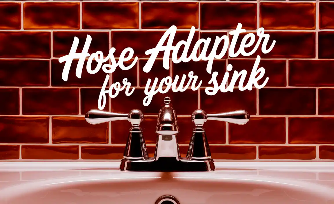 Hose Adapter For Your Sink