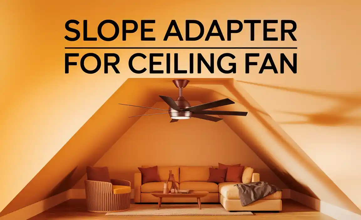 Slope Adapter For Ceiling Fan
