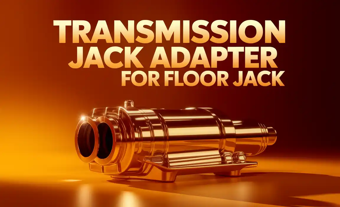 Transmission Jack Adapter For Floor Jack