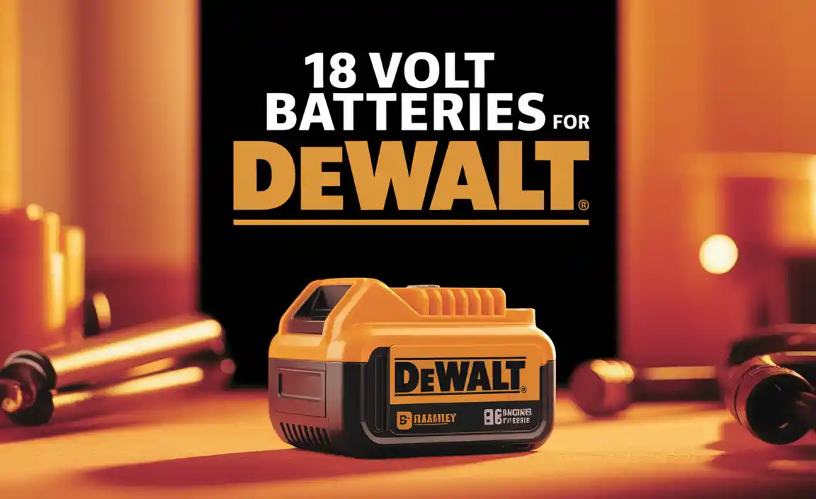 18 Volt Batteries For Dewalt