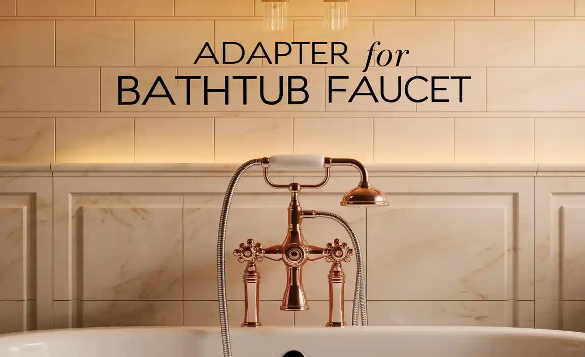 Adapter For Bathtub Faucet