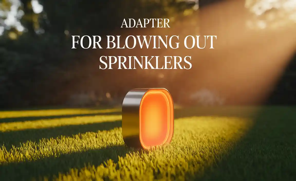 Adapter For Blowing Out Sprinklers