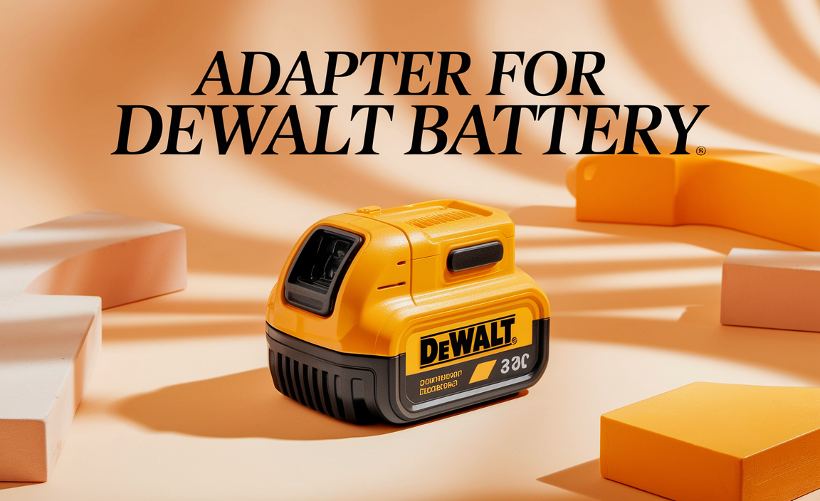 Adapter For Dewalt Battery