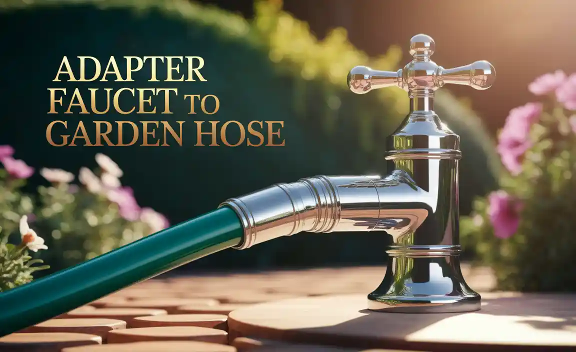 Adapter For Faucet To Garden Hose