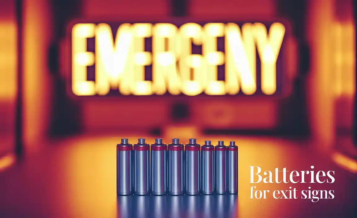 Batteries For Exit Signs