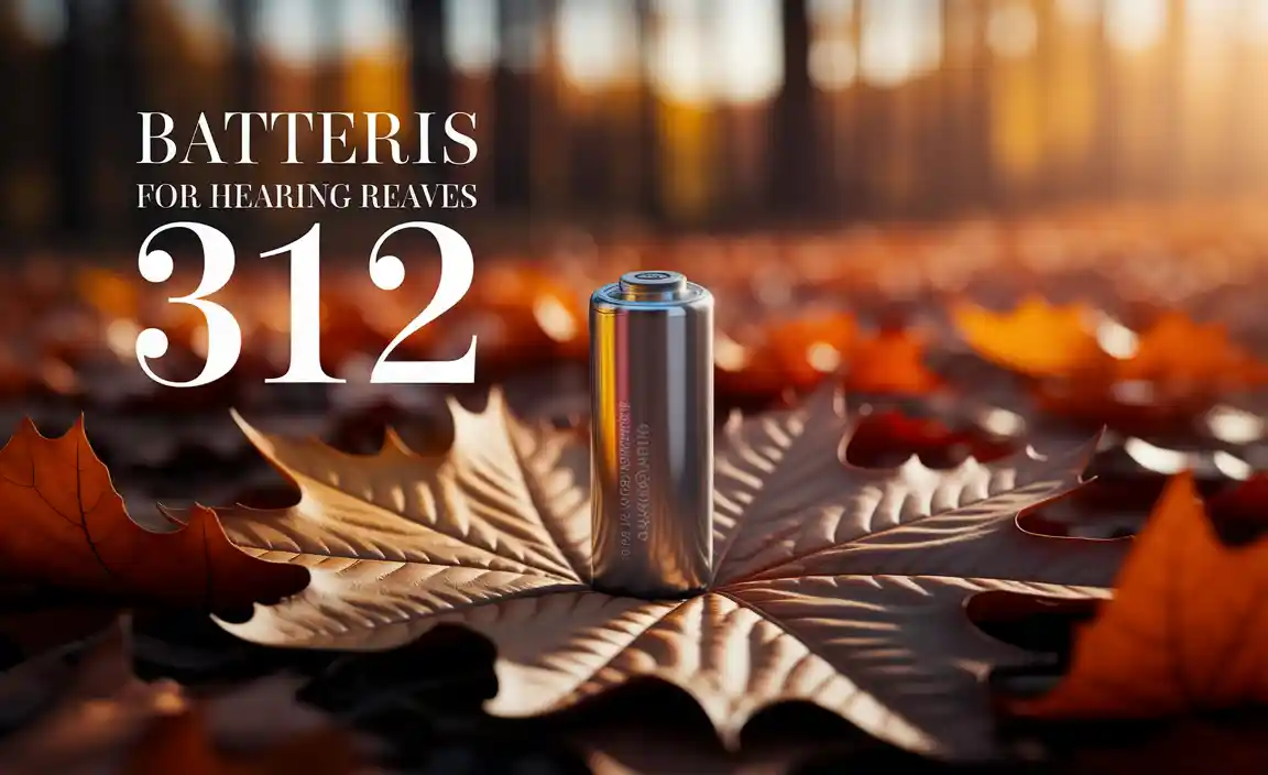Batteries For Hearing Aids 312