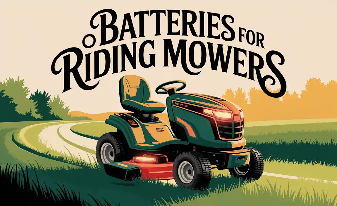 Batteries For Riding Mowers