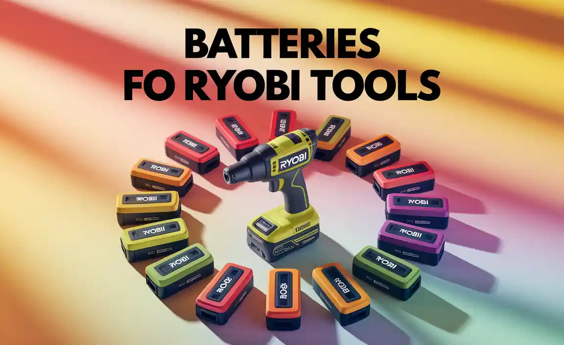 Batteries For Ryobi Tools