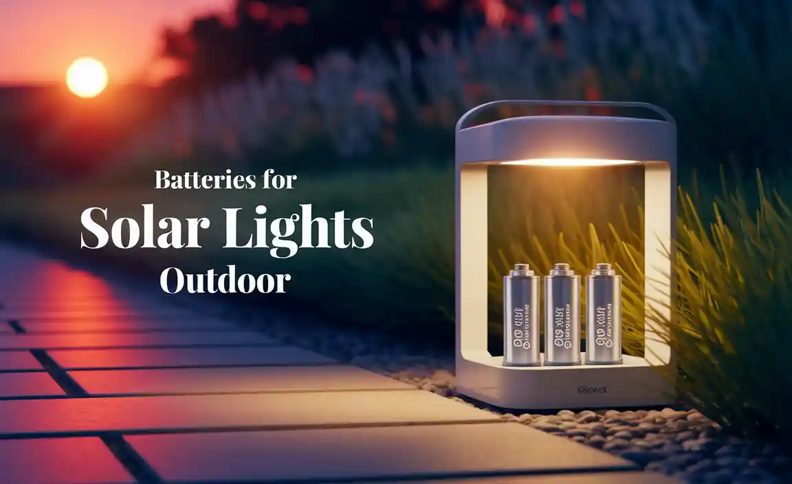 Batteries For Solar Lights Outdoor