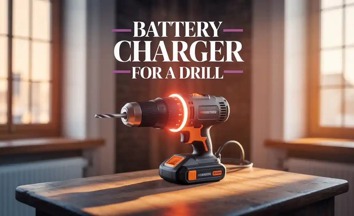 Battery Charger For A Drill