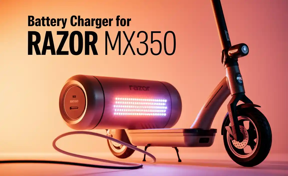 Battery Charger For Razor Mx350