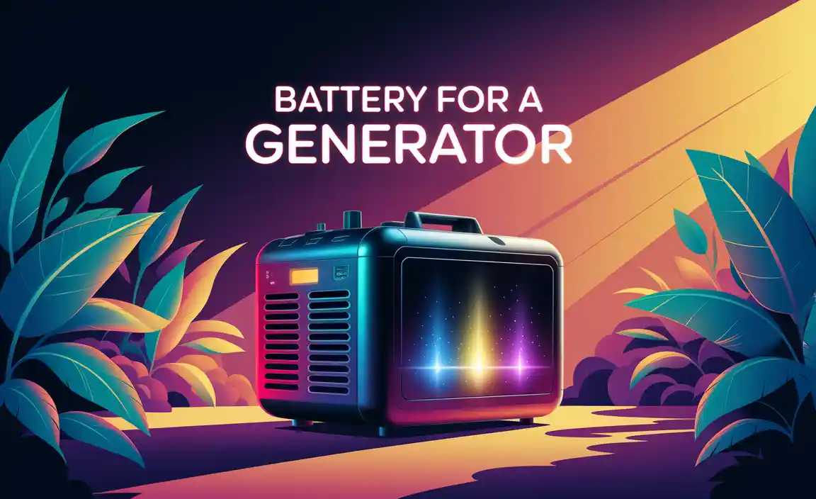 Battery For A Generator