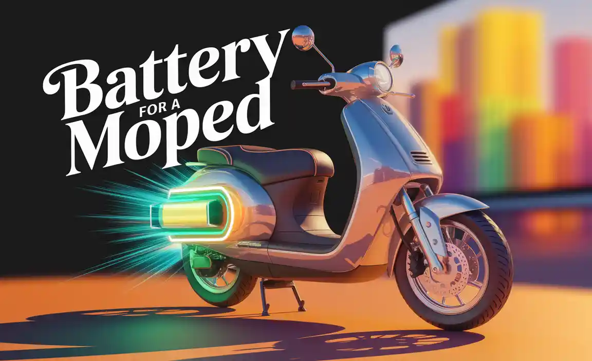 Battery For A Moped