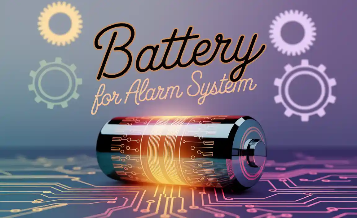 Battery For Alarm System