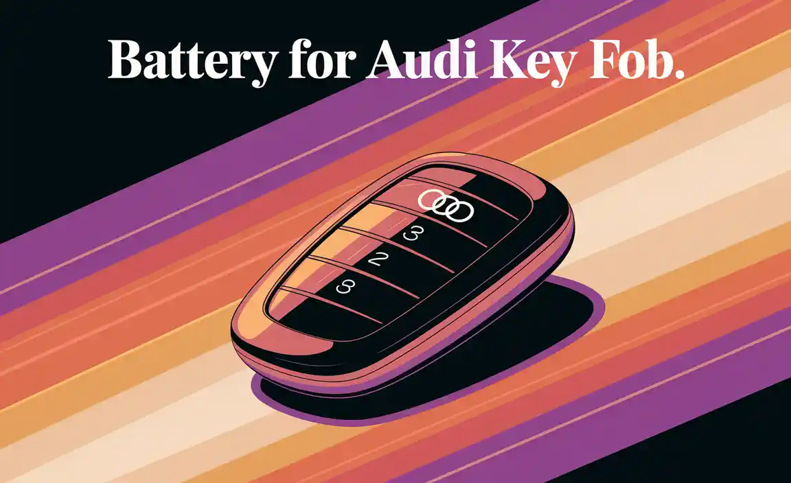 Battery For Audi Key Fob