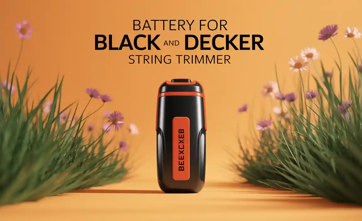 Battery For Black And Decker String Trimmer