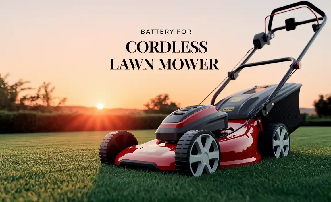 Battery For Cordless Lawn Mower