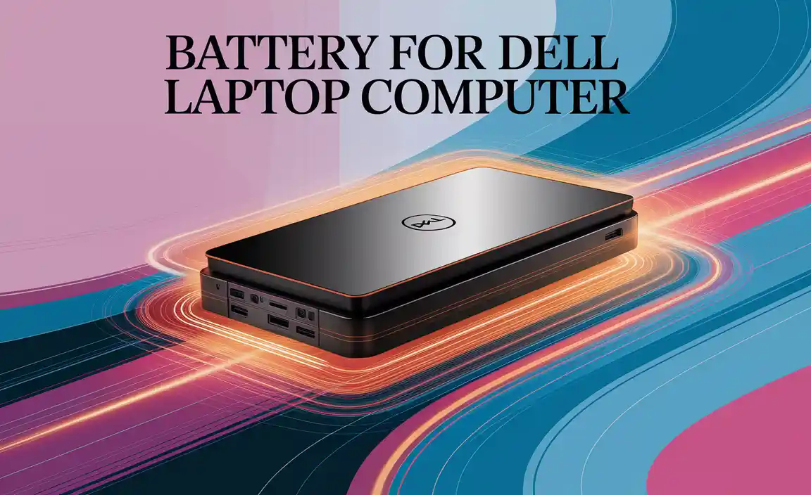 Battery For Dell Laptop Computer
