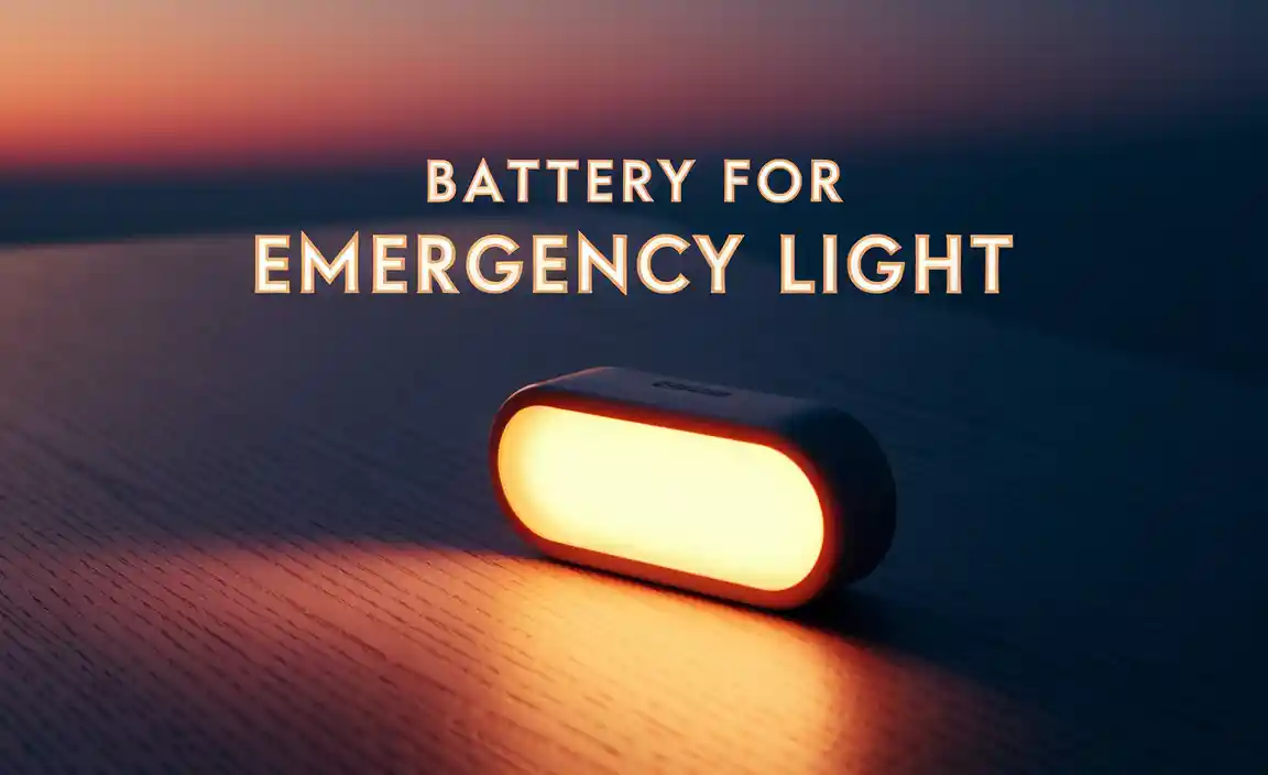 Battery For Emergency Light