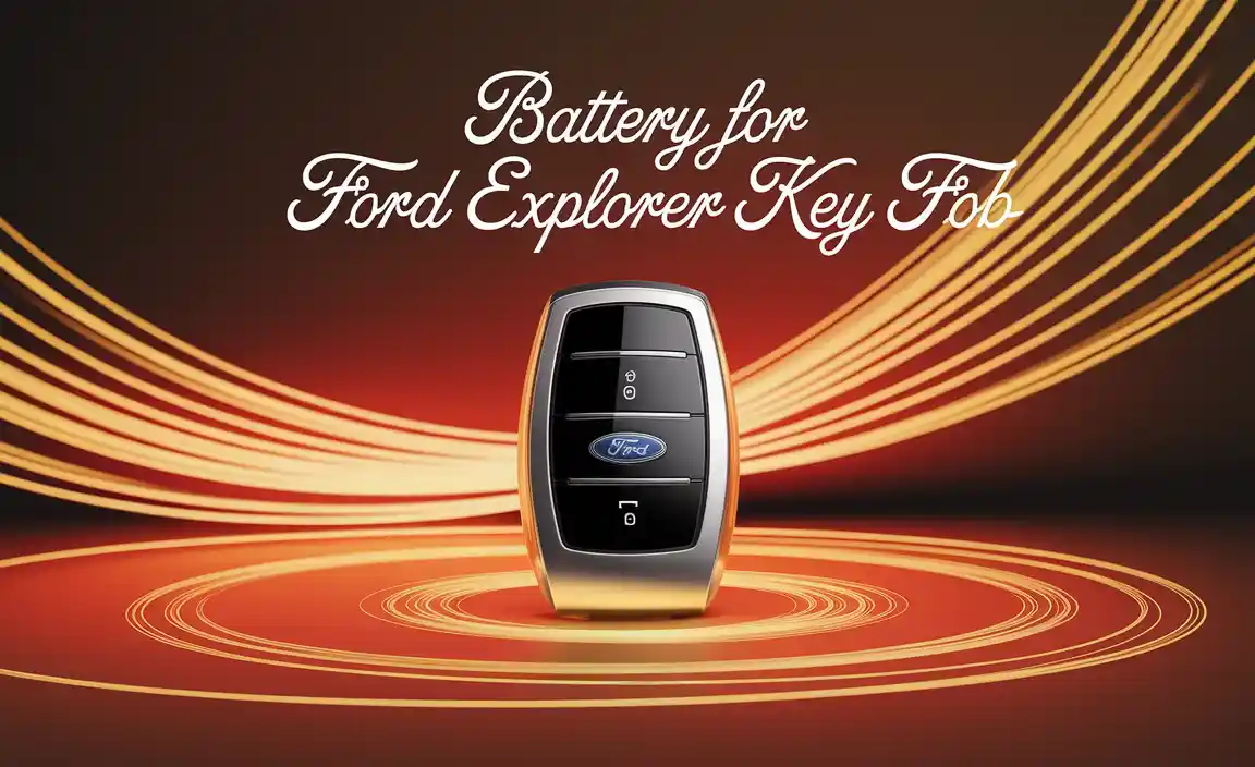 Battery For Ford Explorer Key Fob