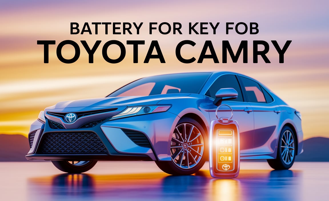 Battery For Key Fob Toyota Camry