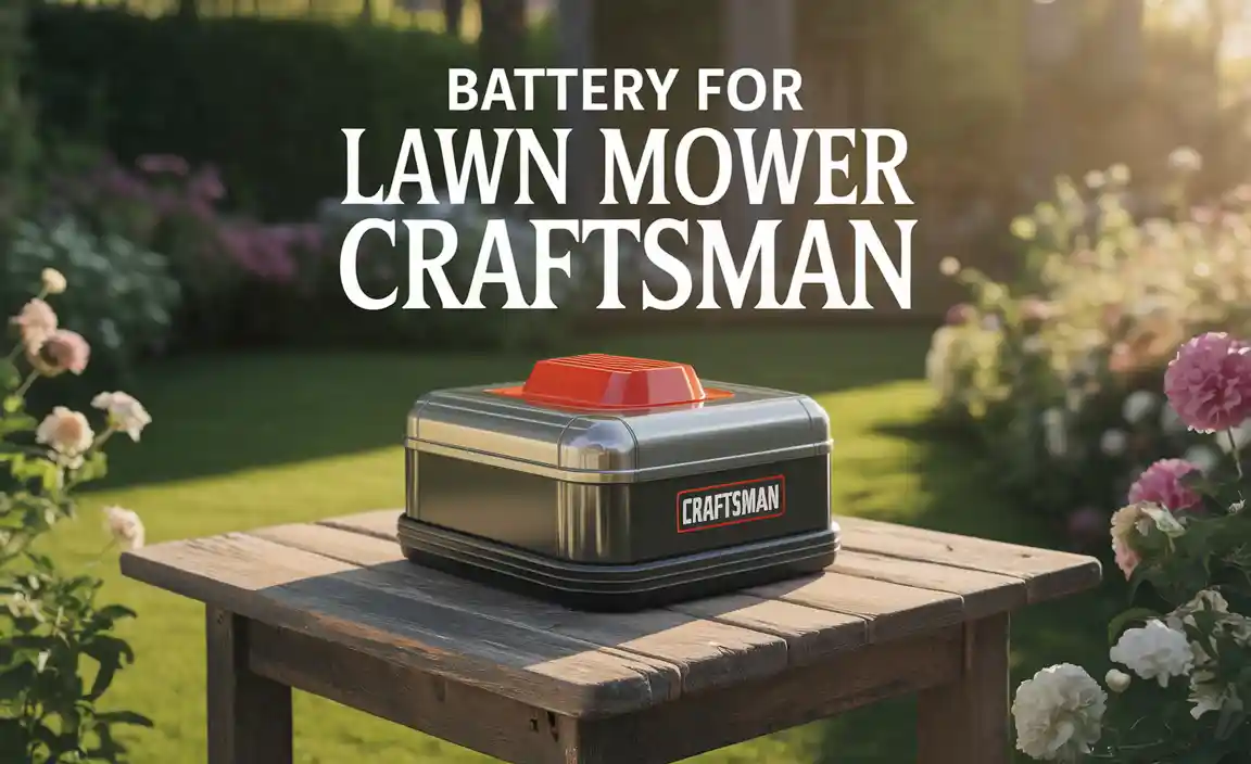 Battery For Lawn Mower Craftsman