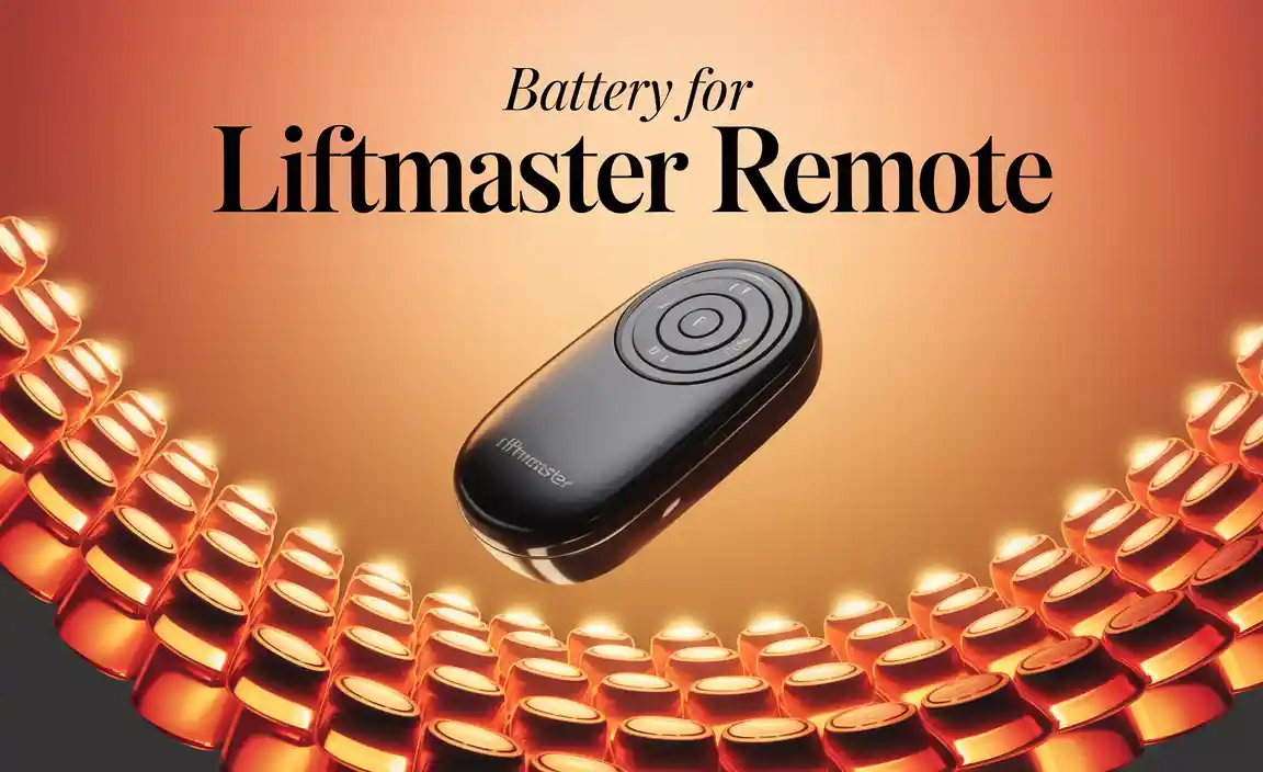 Battery For Liftmaster Remote