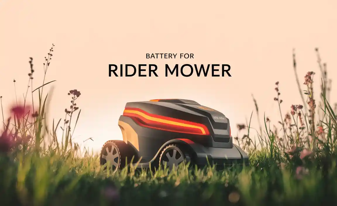 Battery For Rider Mower