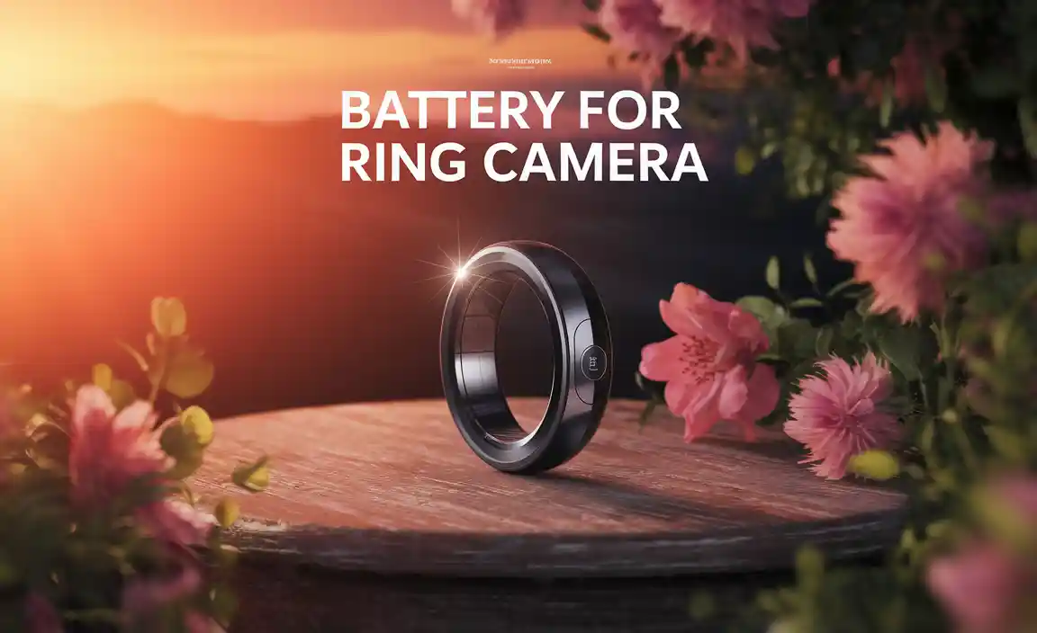 Battery For Ring Camera