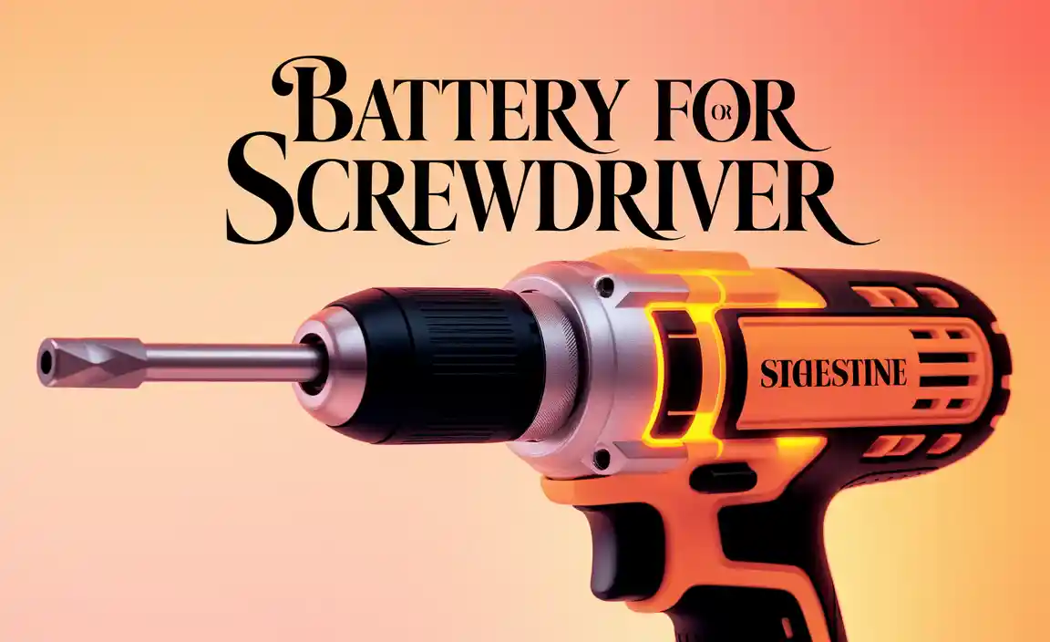 Battery For Screwdriver