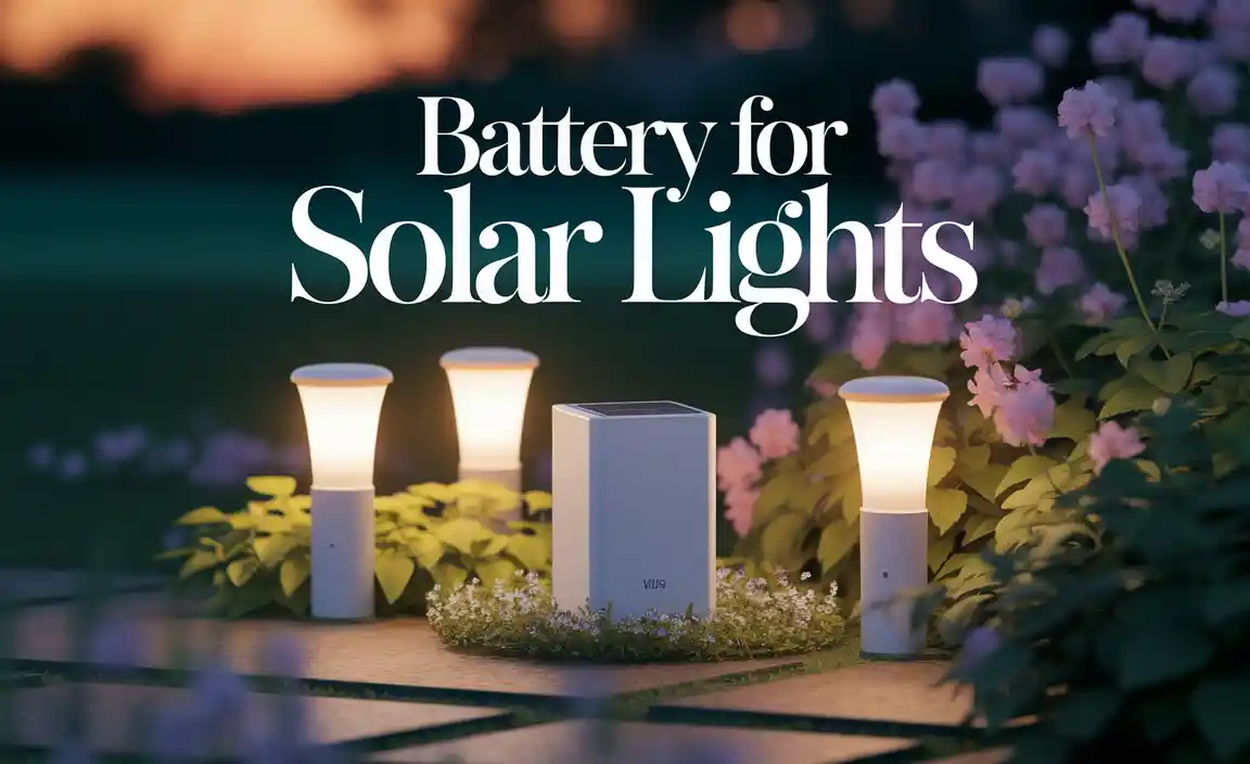 Battery For Solar Lights