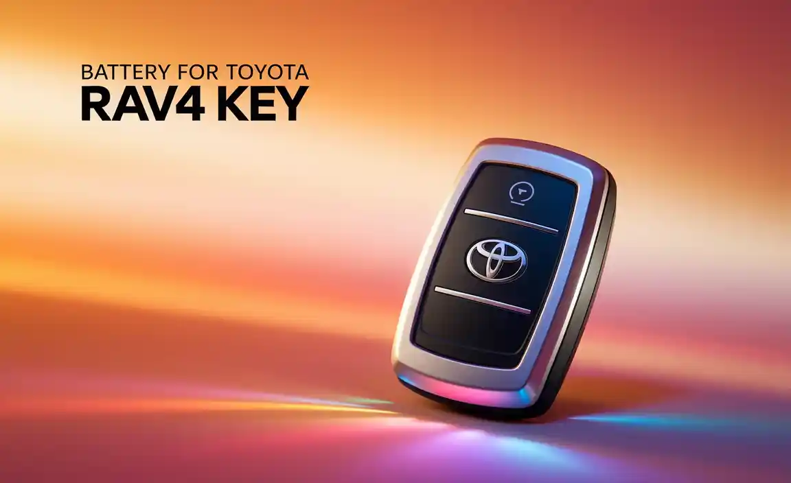 Battery For Toyota Rav4 Key