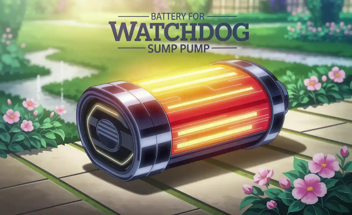 Battery For Watchdog Sump Pump