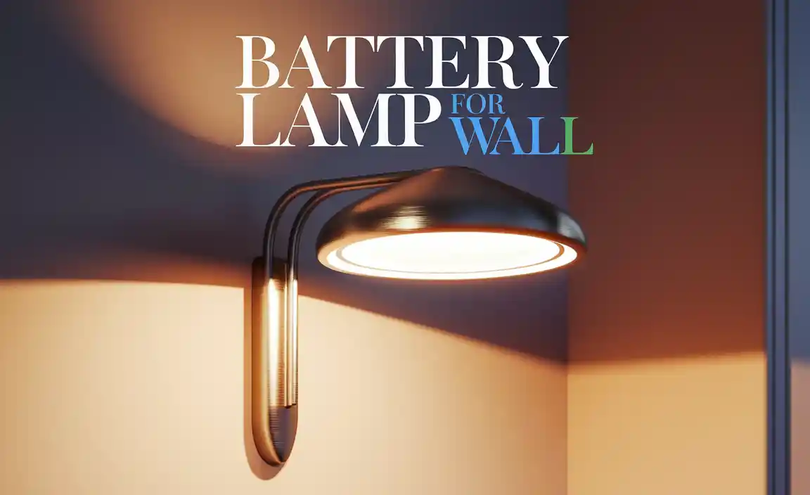 Battery Lamp For Wall