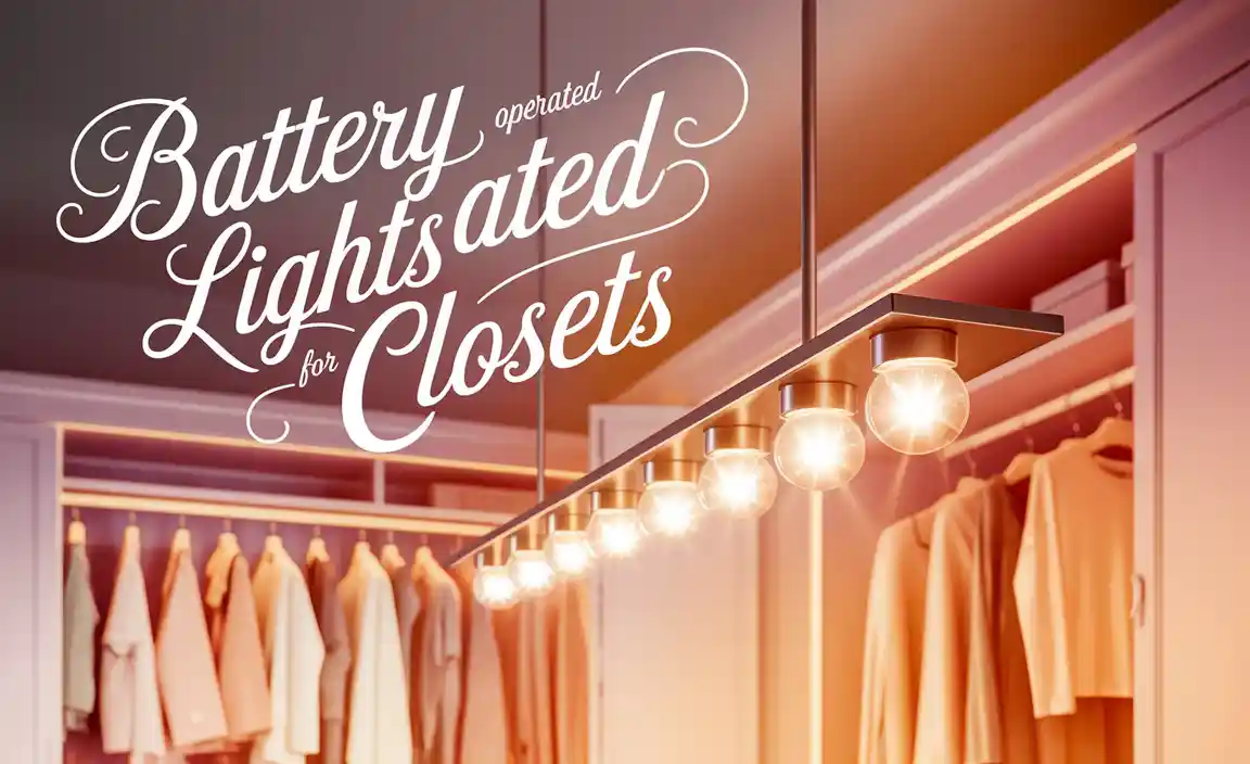 Battery Operated Lights For Closets