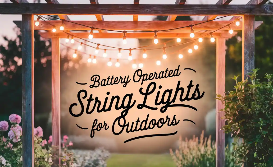 Battery Operated String Lights For Outdoors