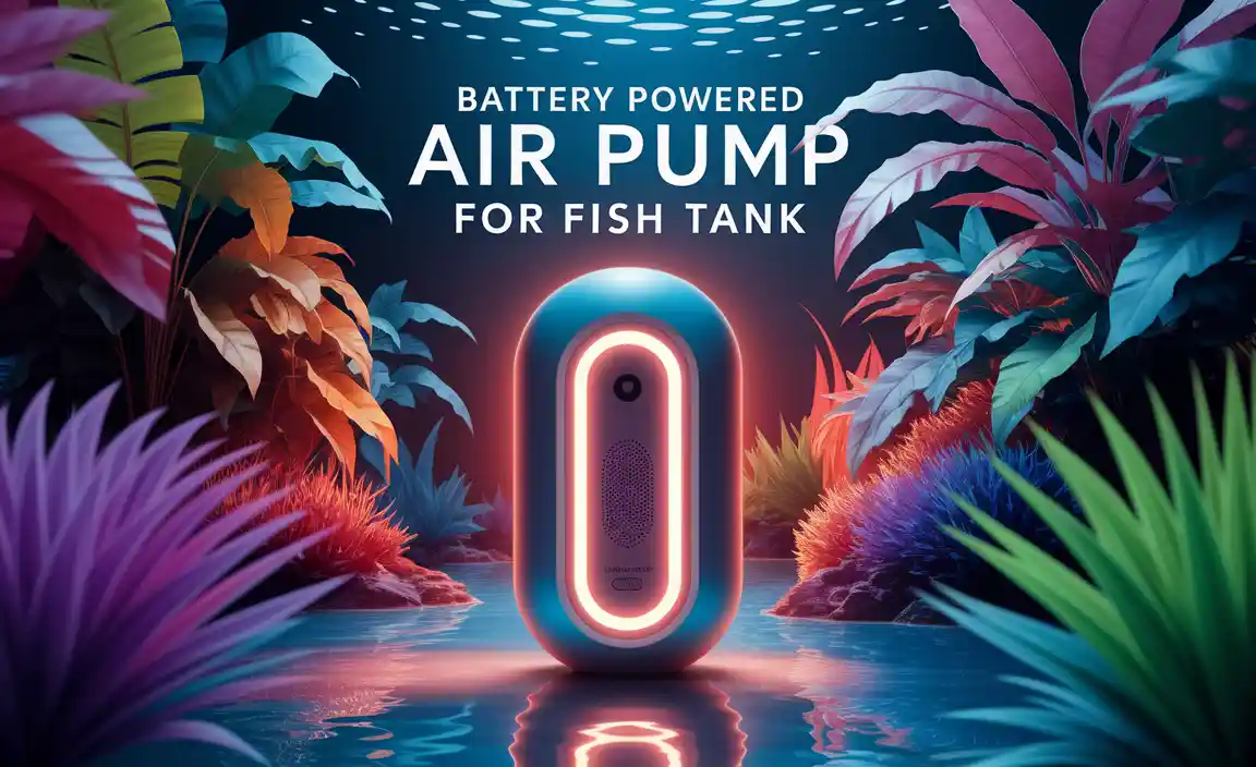Battery Powered Air Pump For Fish Tank