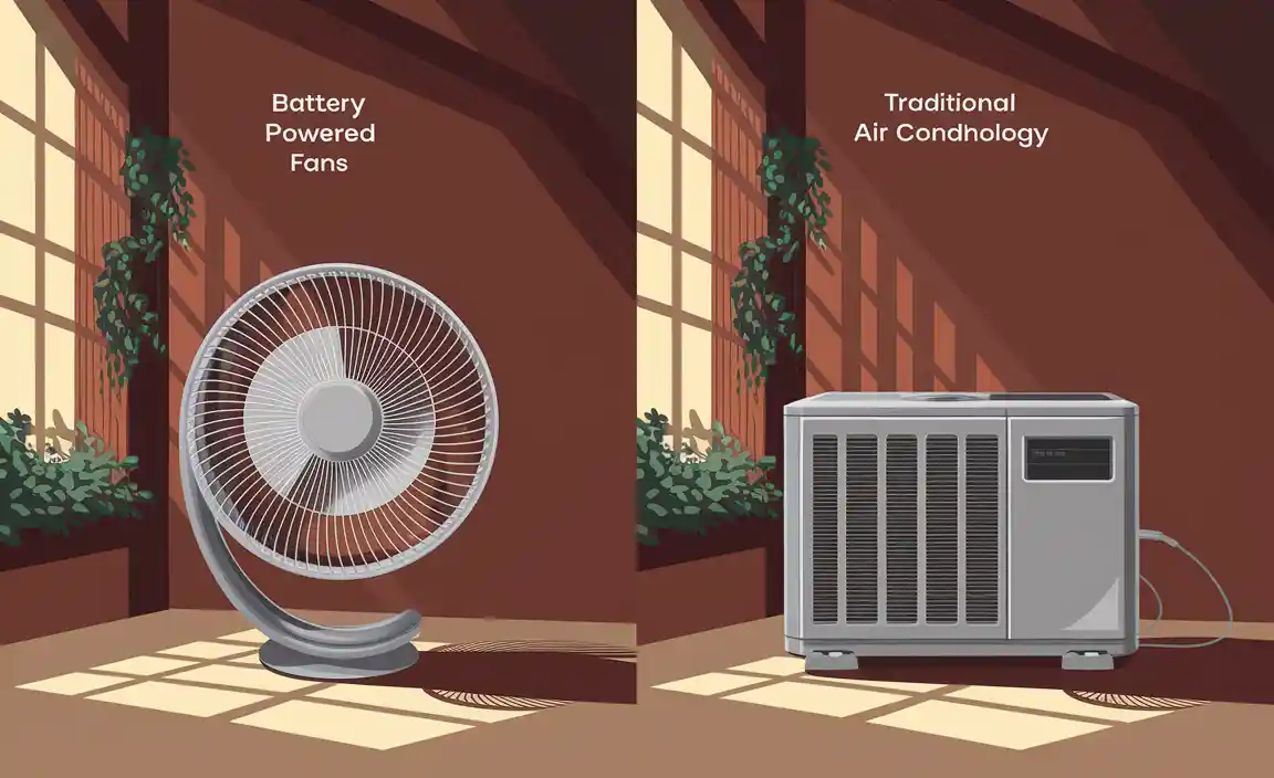 Battery Powered Fans vs. Traditional Air Conditioning