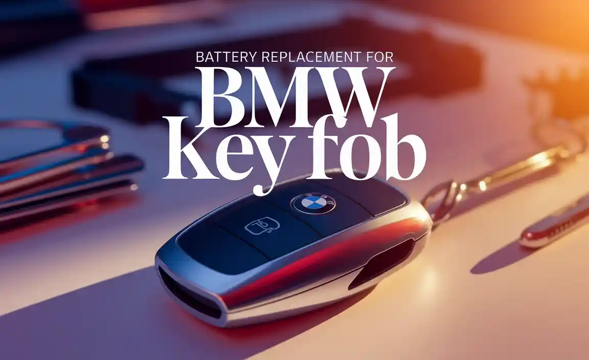 Battery Replacement For Bmw Key Fob