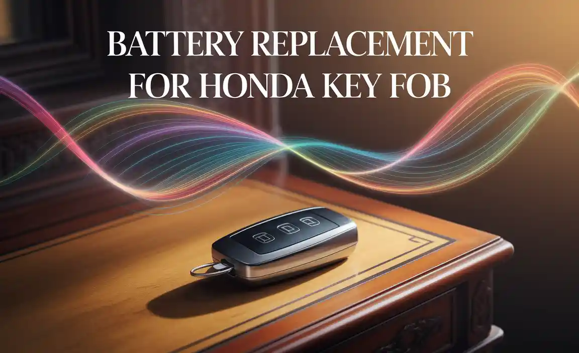 Battery Replacement For Honda Key Fob