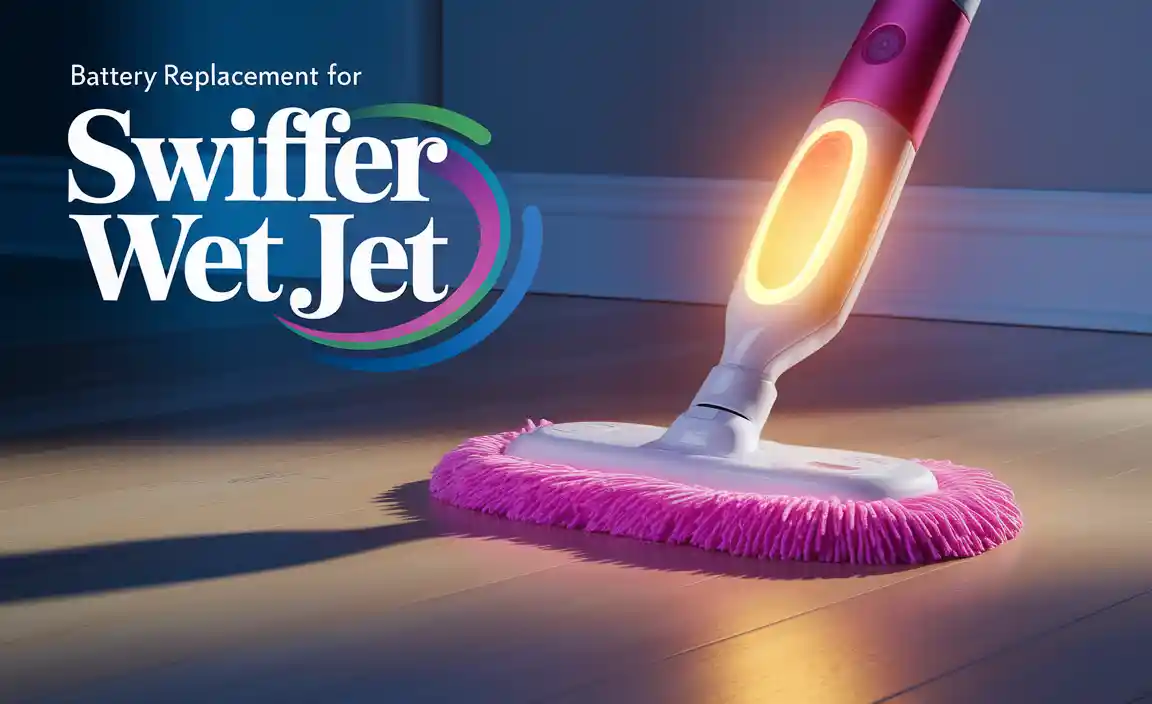 Battery Replacement For Swiffer Wet Jet