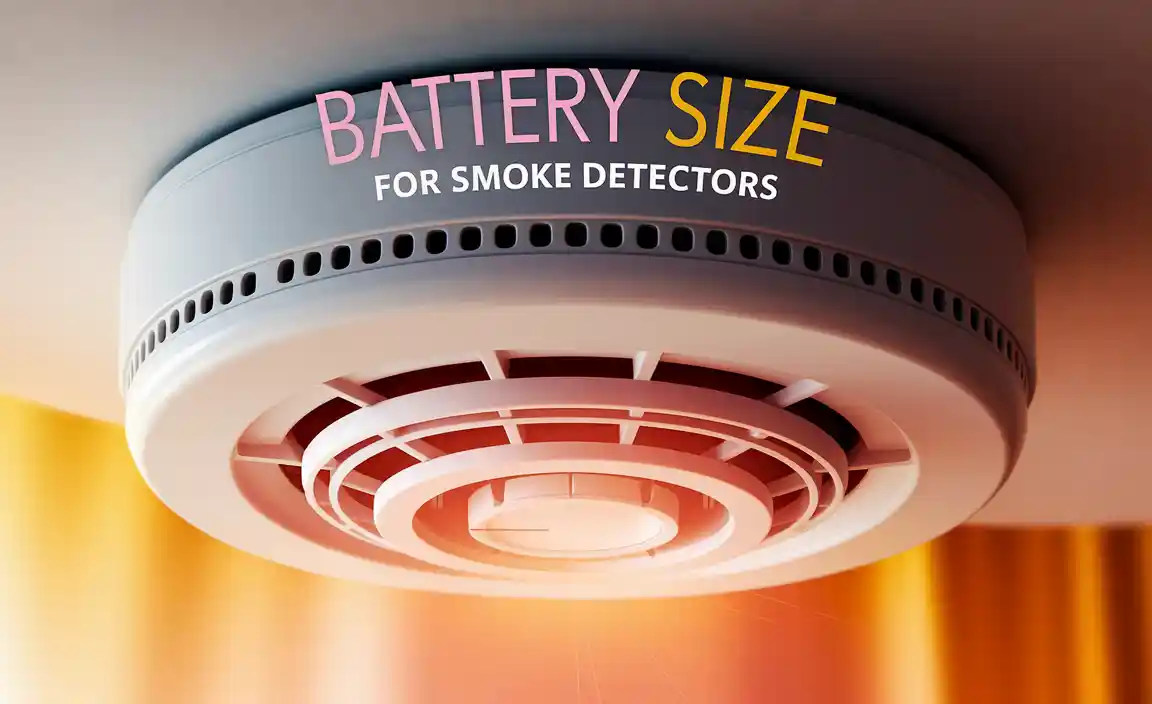 Battery Size For Smoke Detectors