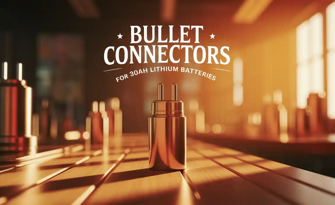 Bullet Connectors For 30Ah Lithium Batteries