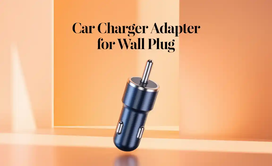 Car Charger Adapter For Wall Plug