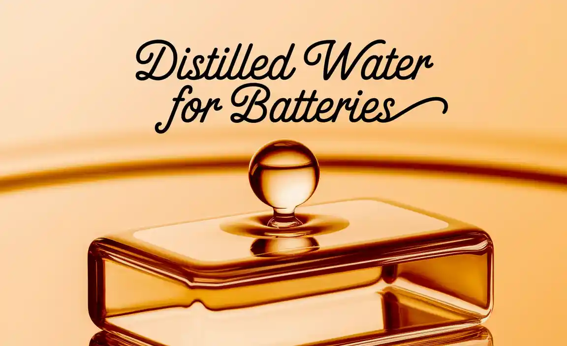 Distilled Water For Batteries