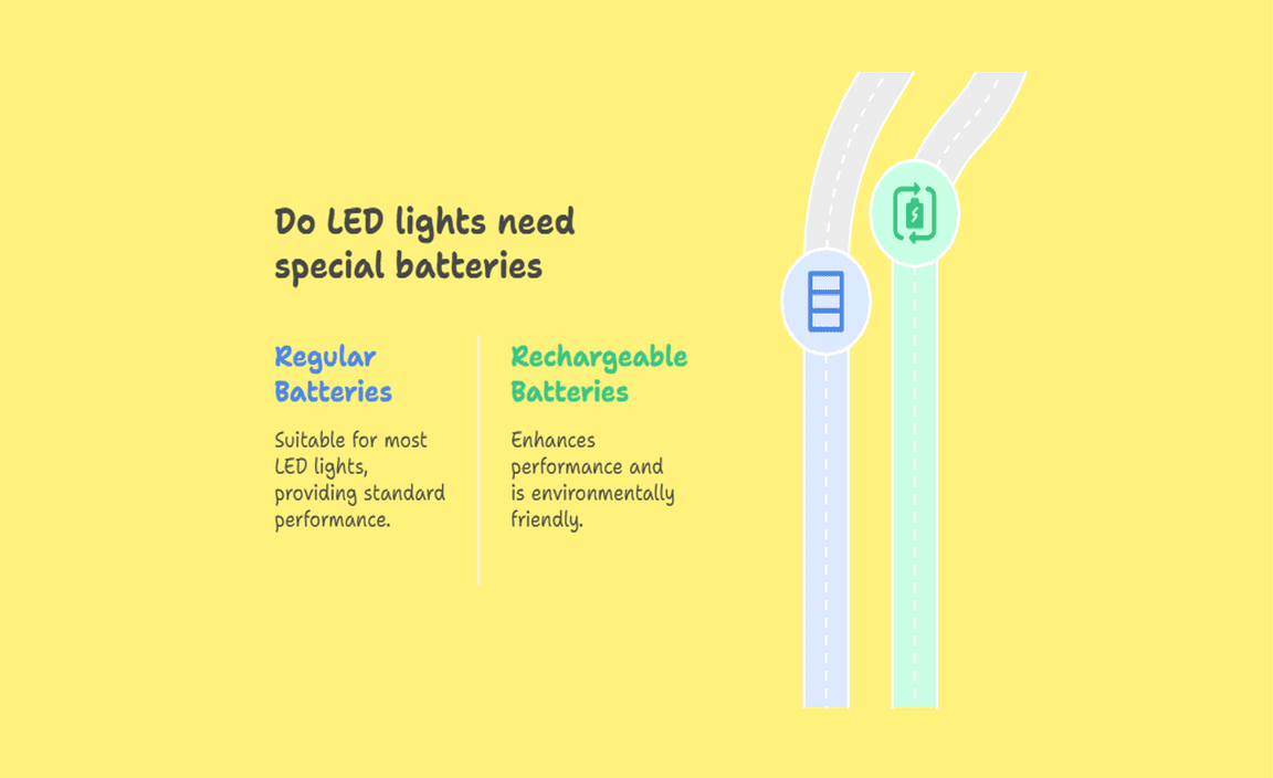 Do LED lights need special batteries