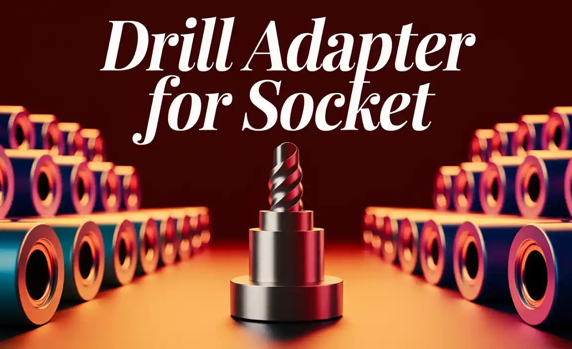 Drill Adapter For Socket
