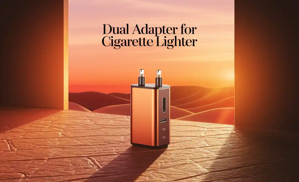 Dual Adapter For Cigarette Lighter