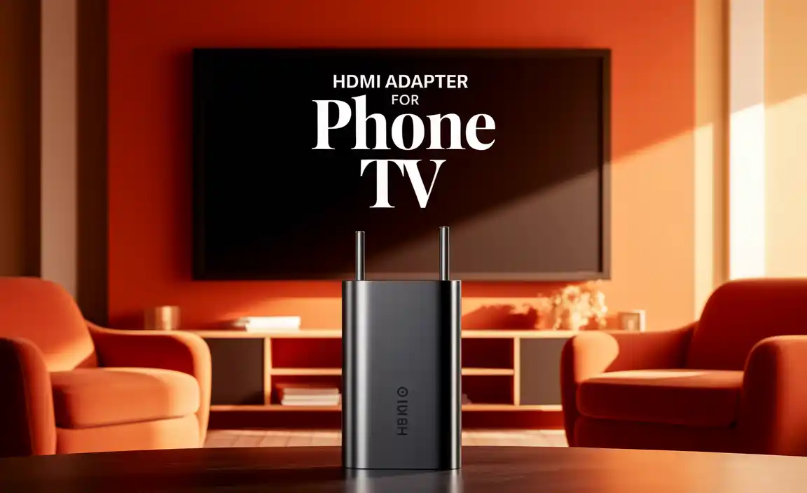 Hdmi Adapter For Phone To Tv